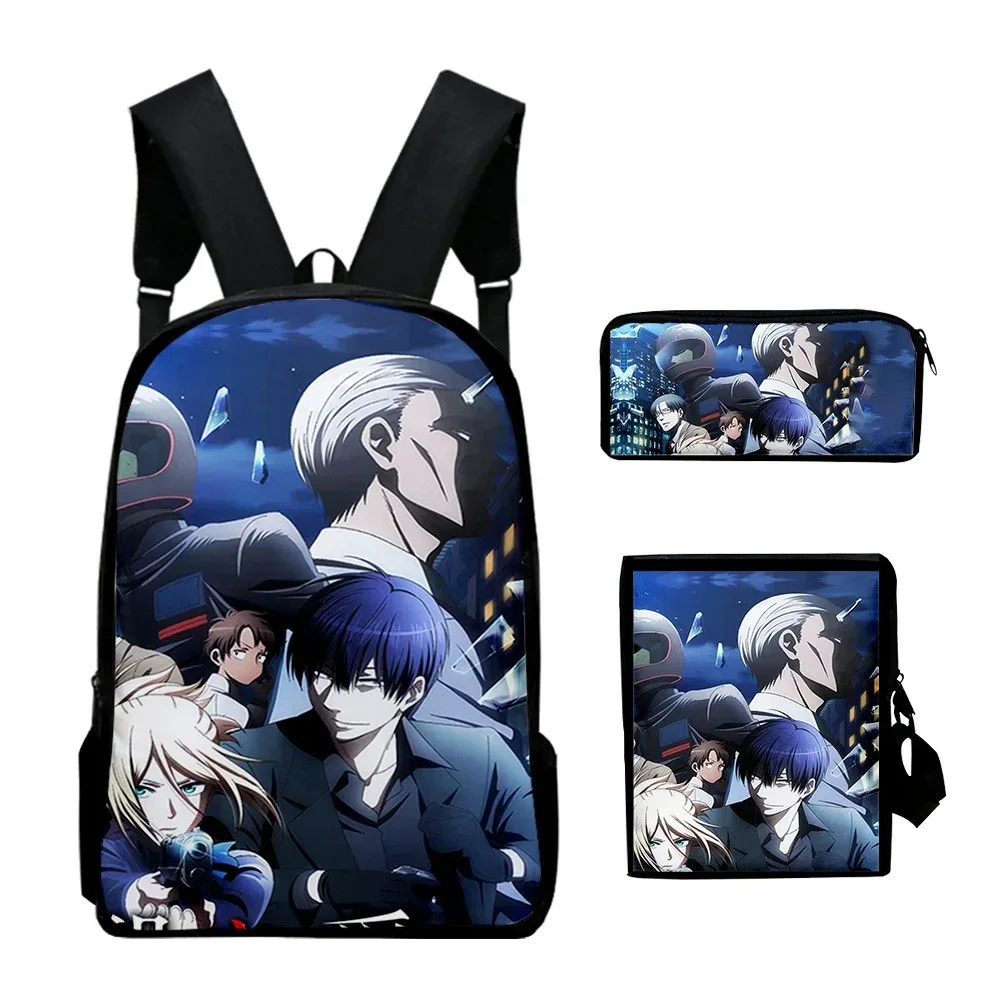 Harajuku Love of Kill 3D Print School Bags, mochila dos estudantes, mochila portátil, bolsa de ombro inclinado, estojo de lápis,