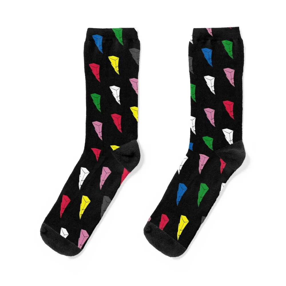Power Ranger Lightning Titled Socks Uomo Cotone Regali Di Alta Qualità Idee Regalo Di San Valentino Allentate Calzini Da Uomo Di Lusso Da Donna