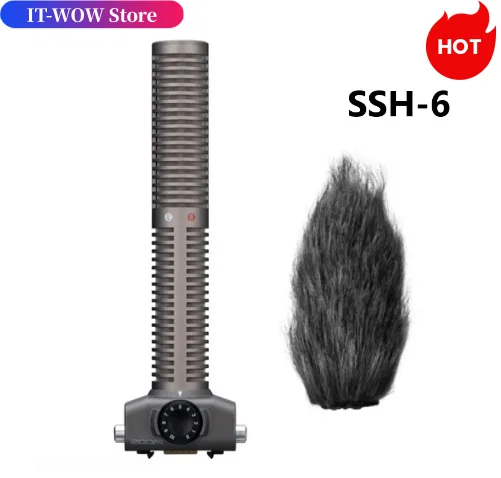 

ZOOM SSH6 stereo shotgun Microphone handy recorder microphone for Q8/H5/H6/DSLR video cameras interviews