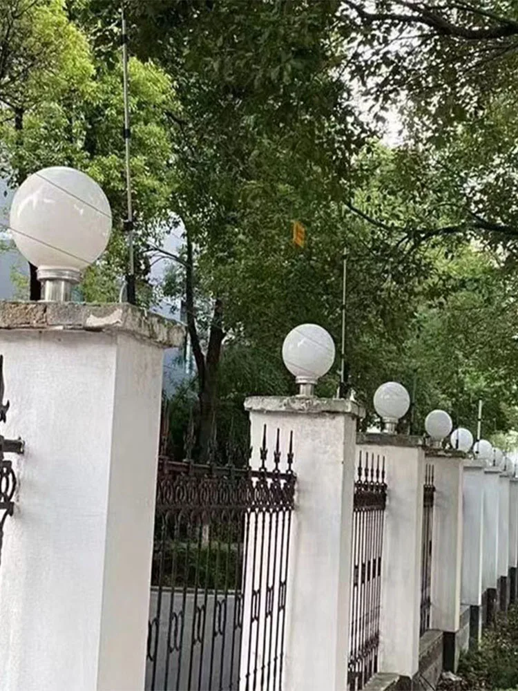 Fence Lampshade LED Bulbs Cover Post Light Outdoor for Yard Acrylic Lights Garden Supplies Fixtures outside 3