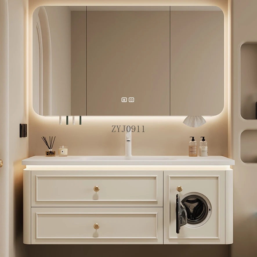 *Bathroom Cabinet Combination Hot Bending Integrated Basin Washbasin Washbasin