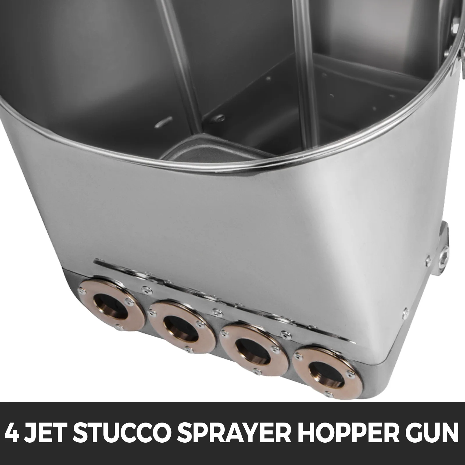 Vevor pistola para pintura paredes tetos cimento argamassa pulverizador gesso hopper arma com 4 jet funil concha ferramenta de construção