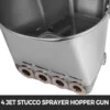 Vevor Spray Gun for Painting Walls Ceilings Cement Mortar Sprayer Plaster Hopper Gun With 4 Jet Hopper Ladle Construction Tool 4