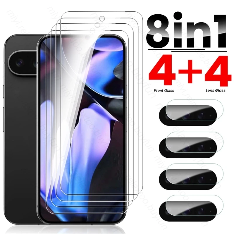 8-in-1 Protective Glass Set with Camera Lens and Screen Protectors