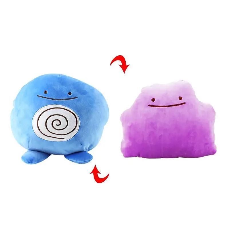 Kawaii 30cm Anime Pokemon Ditto Transform Snorlax Pikachu Charmander Gengar  Lapras Inside-Out Stuffed Big Cushion Plush Soft Toy