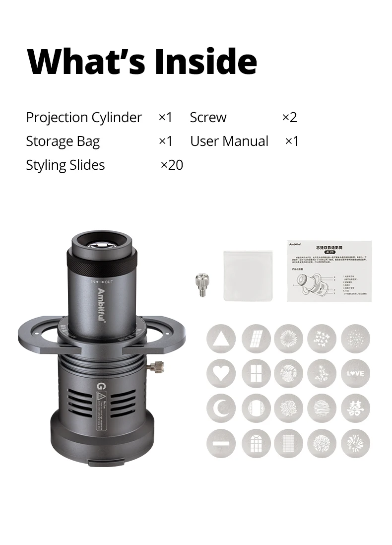 AL20 Focalize Conical Snoot Optical Condenser Art Special Shaped Beam with for M