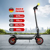 Trottinette électrique pour adultes M1MAX avec clignotants, moteur 500W, vitesse 35 km/h, autonomie 35 km, batterie 36V 10Ah, pneus de 10 pouces, charge utile 120 kg, pliable, trottinette électrique pour les trajets quotidiens 2