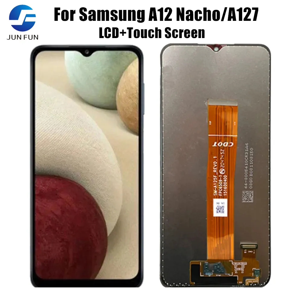 

ЖК-дисплей 6,5 дюйма для Samsung Galaxy A12 Nacho, сенсорный экран с дигитайзером для Galaxy A127, ЖК-дисплей A127M, A127U, A12S, A127F