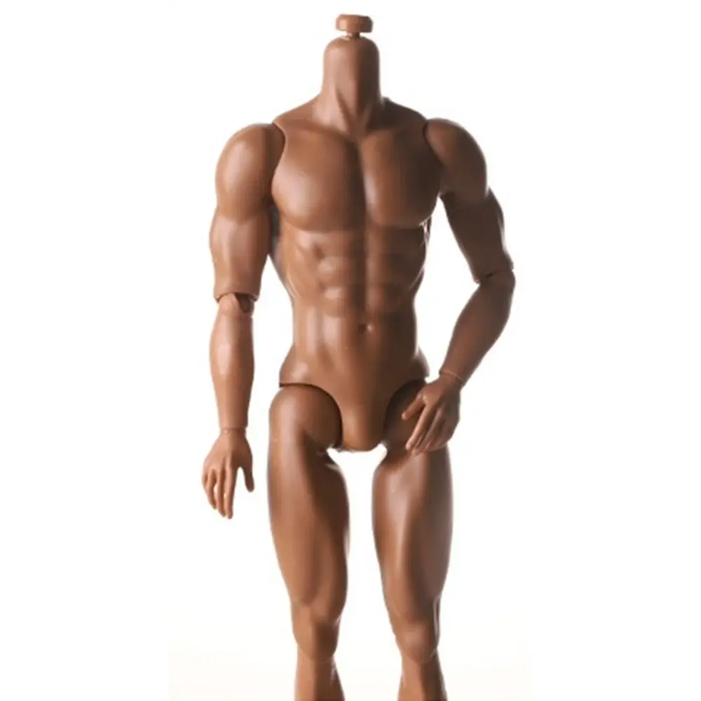 31cm Height 1/6 Male Body Joint Movable Strong Man Male Model 13 Joint White Normal Tan Action Figure Body For Children