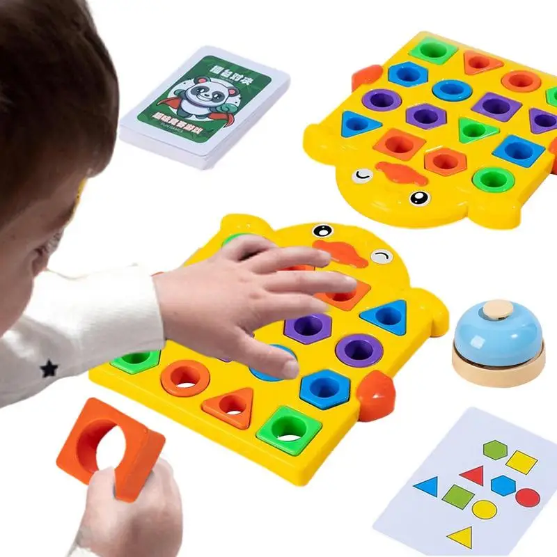 

Geometry Matching Game Colorful Board Game Toy For Kids Parent-Child Interactive Geometry Set Toy Gifts For Christmas Party Game