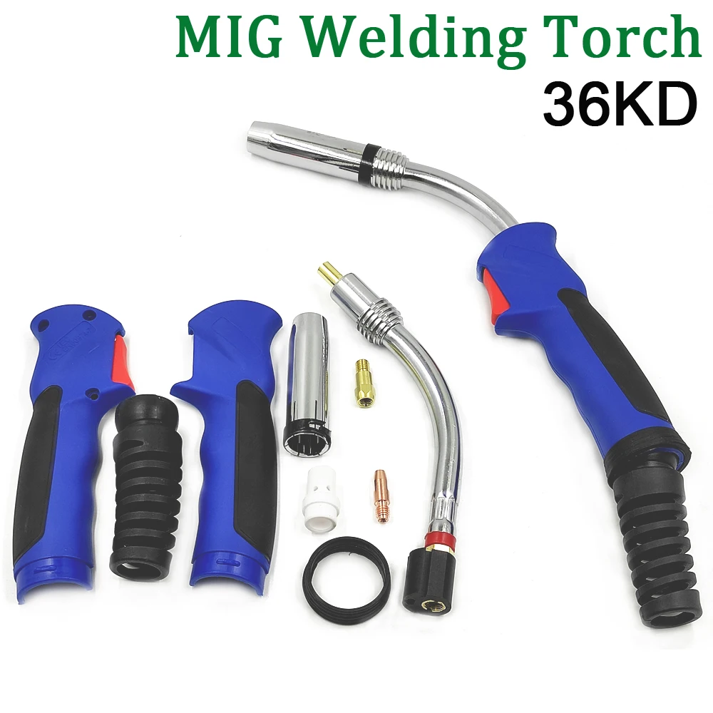 Torche à Col De Cygne En Cuivre Pour Poste à Souder MIG - Compatible 15AK/24KD/36KD - Haute Résistance à La Chaleur
