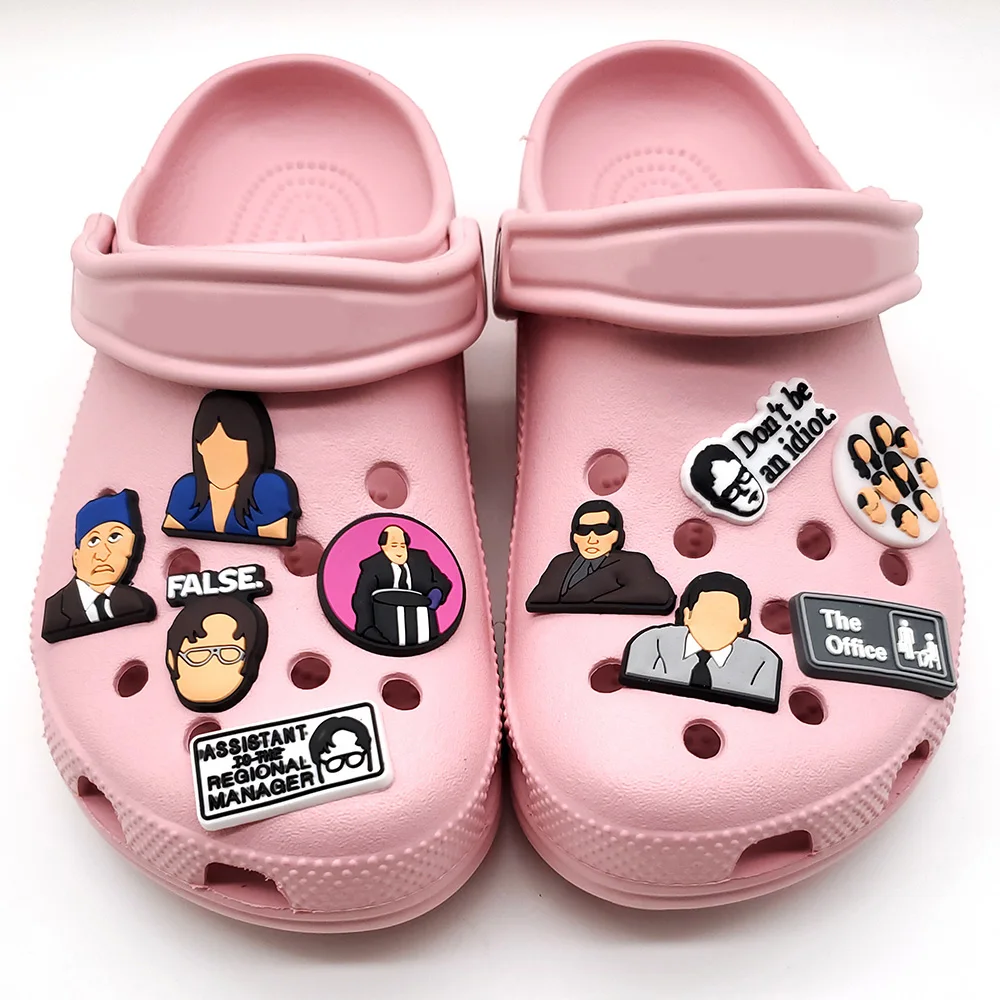 Shoe Charms Office Boss Company Shoe Charms for Clogs Sandals Decoration Shoe Accessories Charms for Friends Gifts