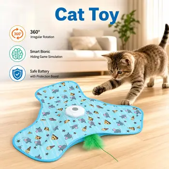 Interactive Feather Cat Toy 1