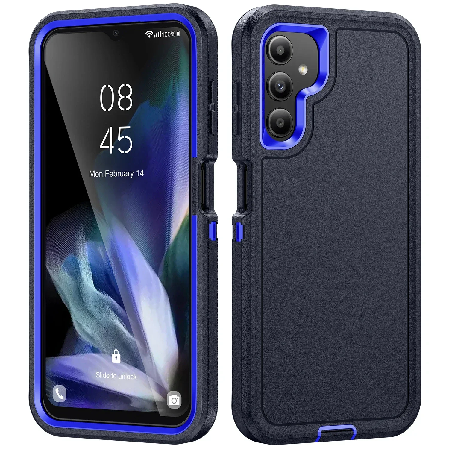Luxury 3-in-1 Armor Bumper Hard Protective Phone Case