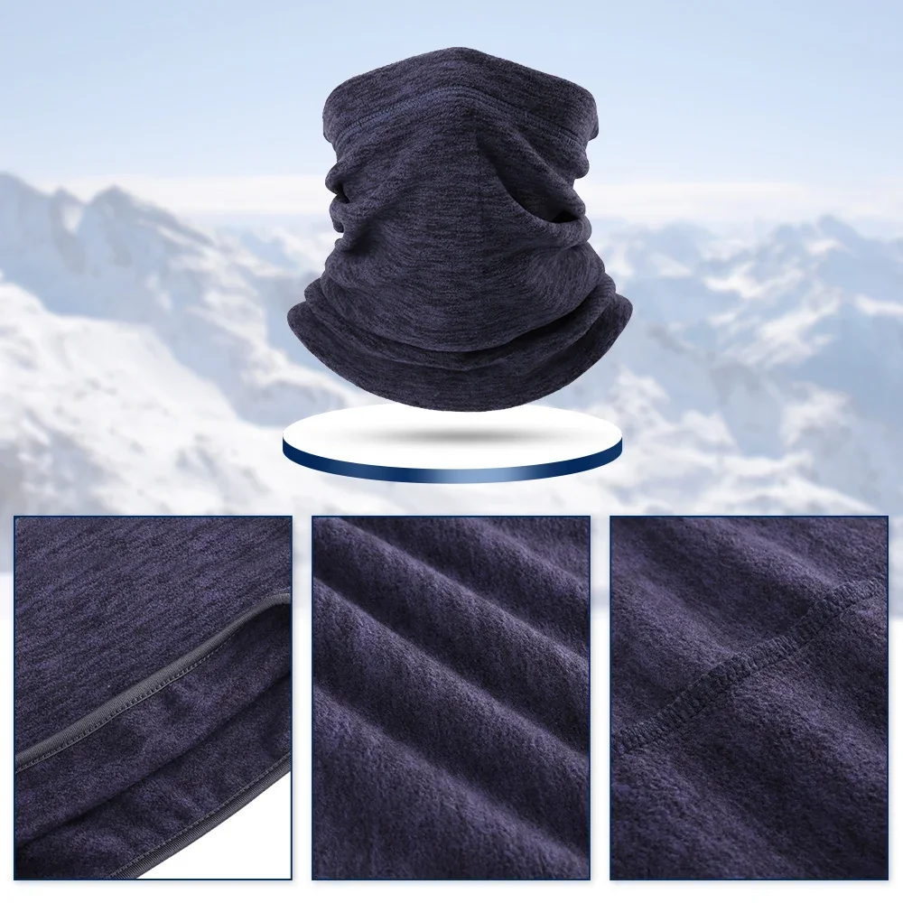 Cache-Cou Hiver Snood En Polaire Double épaisseur Écharpe