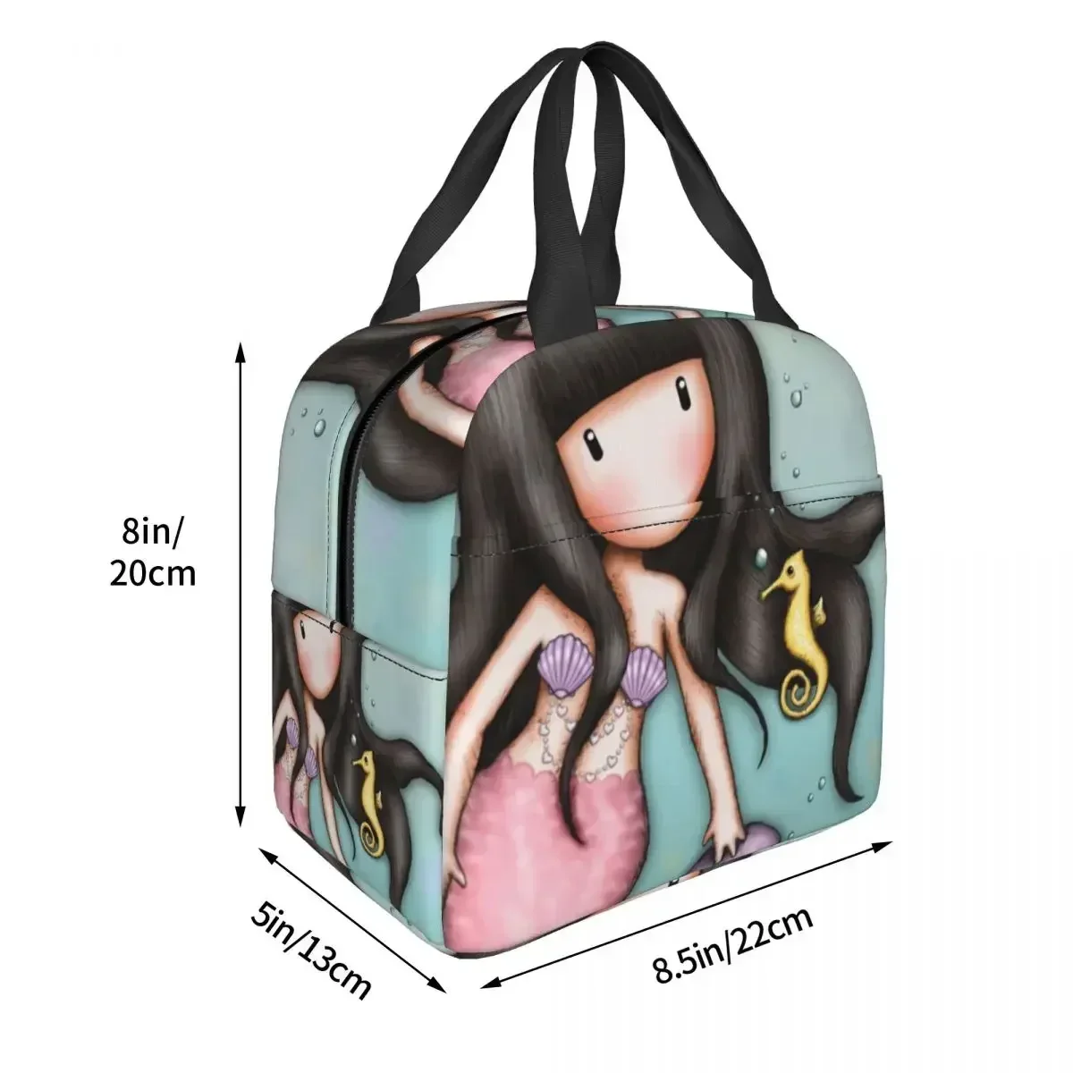 Custom Santoro Gorjuss Cartoon Lunch Bag Women Warm Cooler Insulated Lunch Boxes for Kids School Fruit Fresh Storage Bag 4