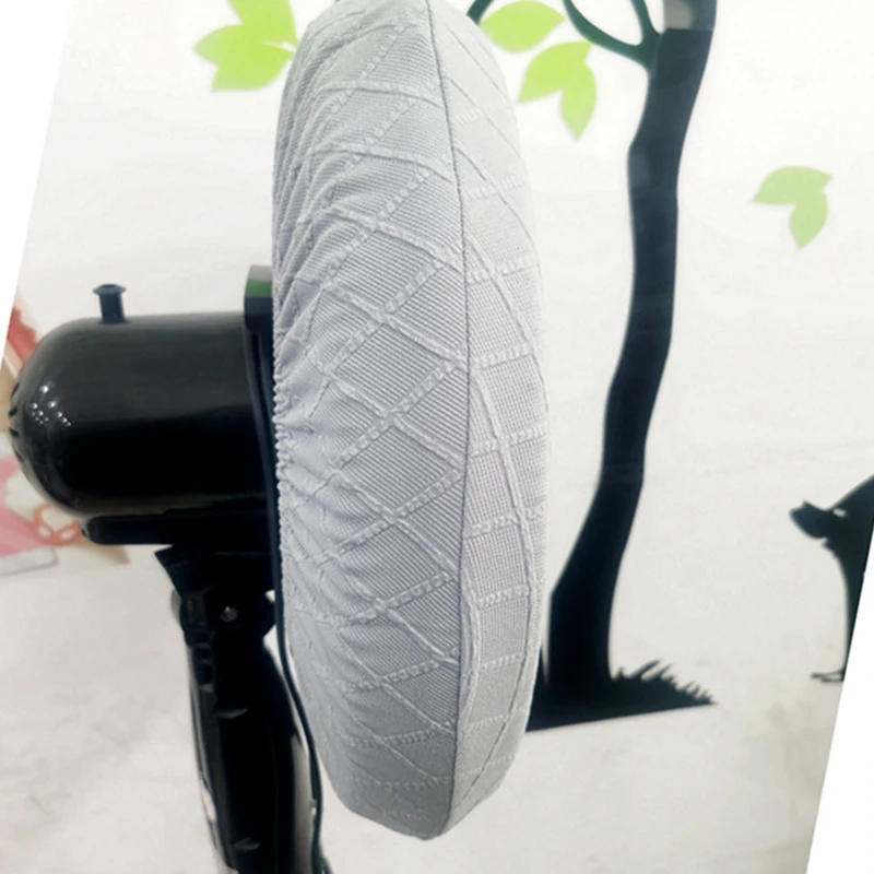 40-46cm All-inclusive Fan Dust Cover Heater Cover Household Storage Net Solid Color Elastic Round Fan Protect Dust Cloth