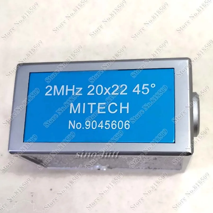 Mitech 2MHz 20x22mm Angle beam Probe Ultrasonic Flaw Detector Transducer