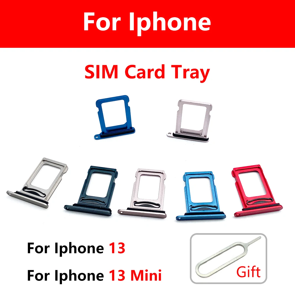 

For Iphone 13 13 Mini SIM Card Tray Single Dual Slot Replacement Parts