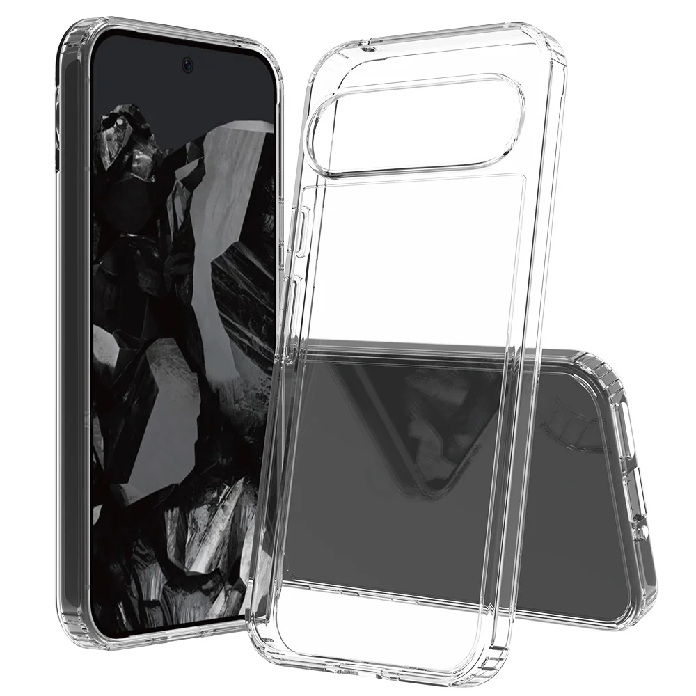 Premium Shockproof Crystal Clear Phone Case - Heavy Duty TPU/PC Protective Shell