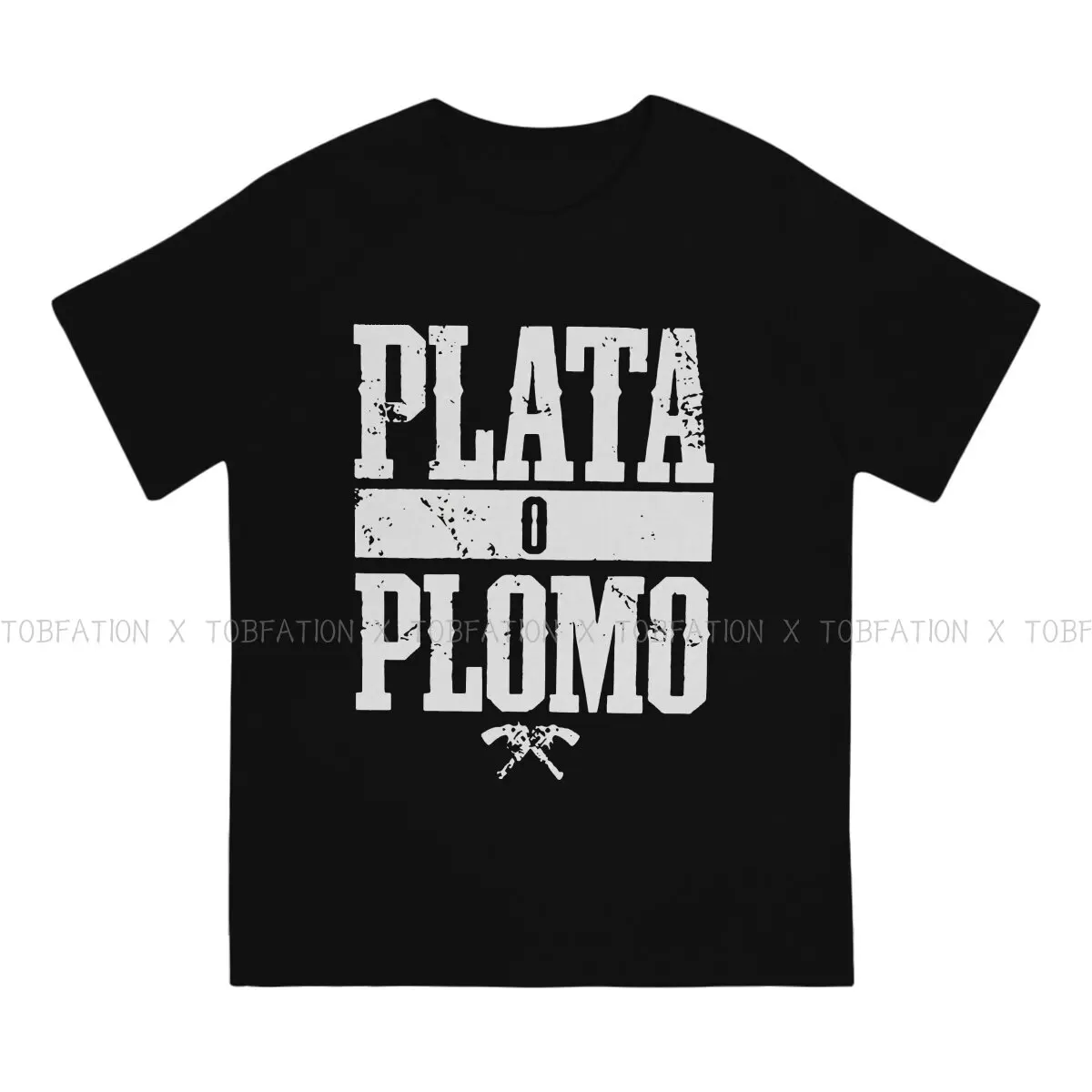 Camiseta de algodón puro de Narcos Crime TV Pablo Escobar para hombre,  camisa clásica de Plata O Plomo, camiseta de gran tamaño, nuevo diseño