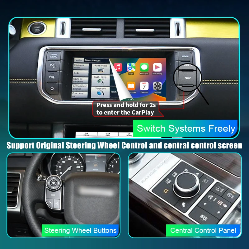 Apple Wireless CarPlay for land Robor/jagar/Range rover/evoco 