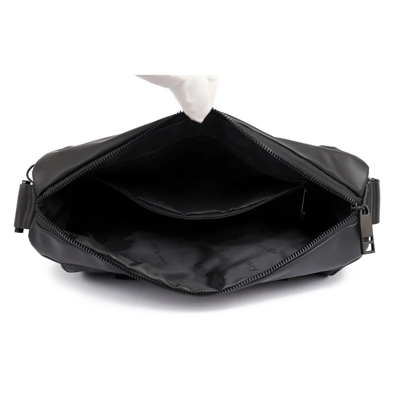 Men's crossbody bag - with adjustable shoulder straps, spacious main compartment and side pockets - for daily work, travel, comm