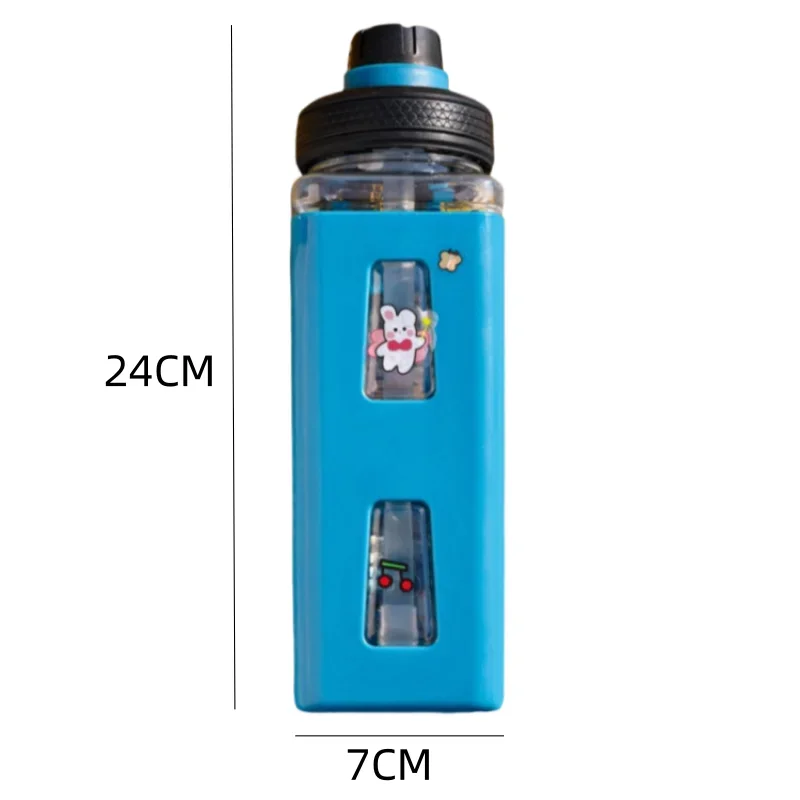 Portable Leakproof Water Bottle with Straw for Home Travel