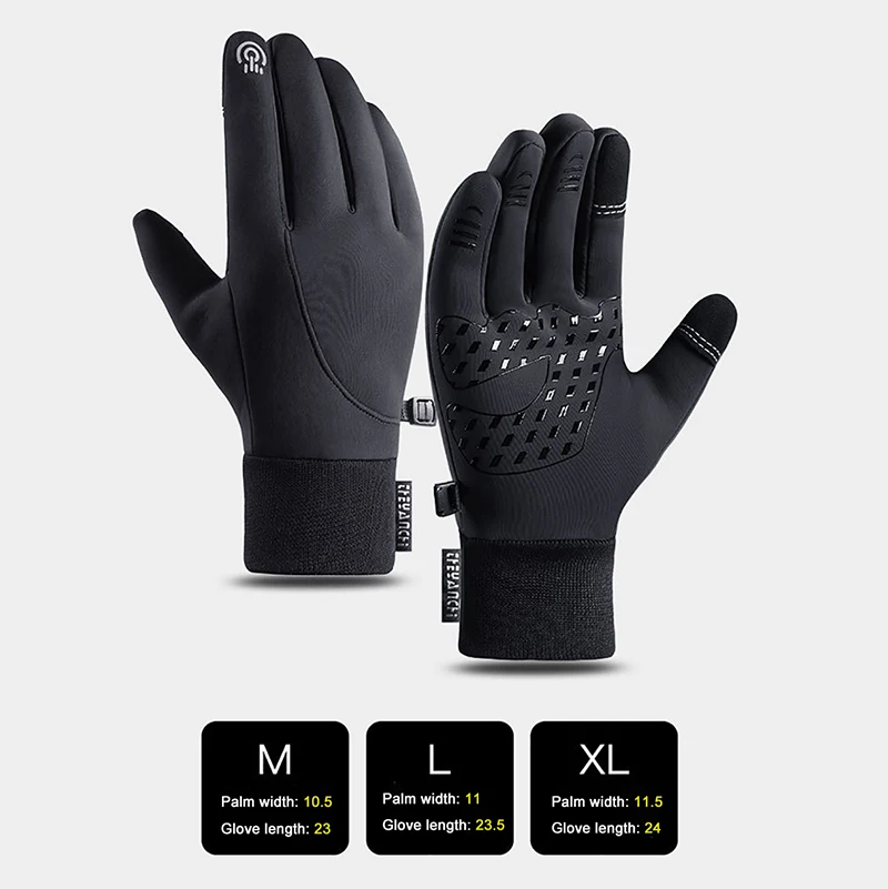 Waterproof Winter Gloves Men Touchscreen Ski