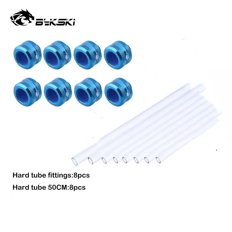 その他 BYKSKI OD16mm Hard Tube Fitting Silver Bykski Hard Tube Fittings Kit , Multiple Colour 90 Degree, Anti