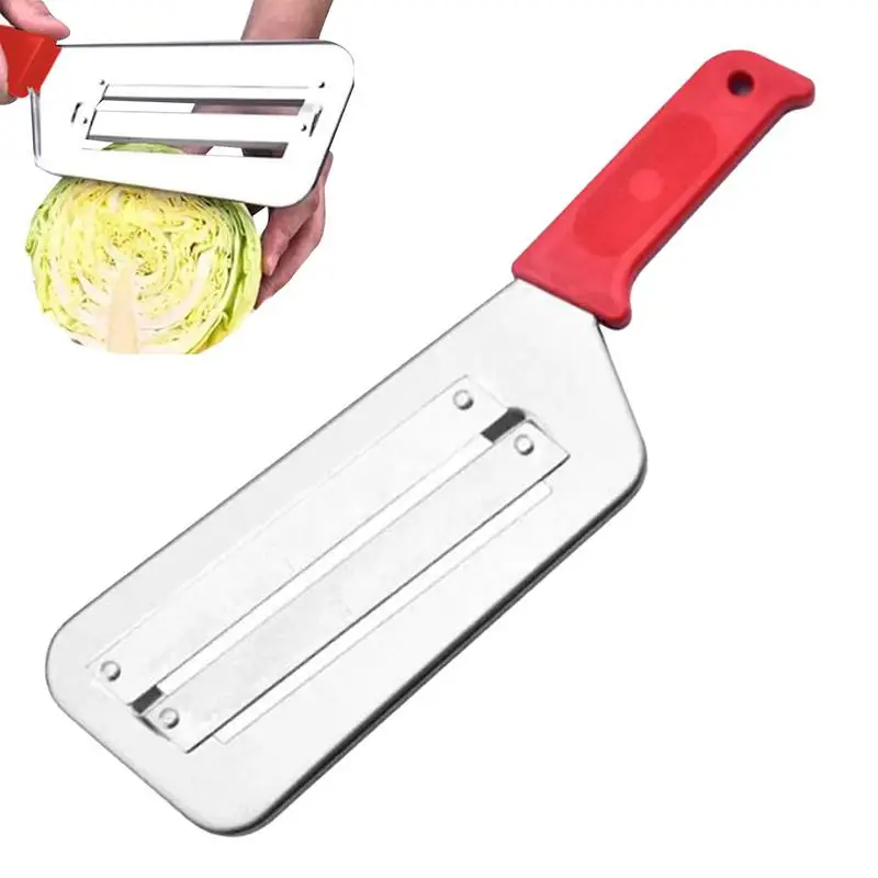 

Double-layer Slicer Stainless Steel Cabbage Shredder Portable Veggie Cheese Shredder Manual Cabbage Lettuce Cutter Kitchen Tools