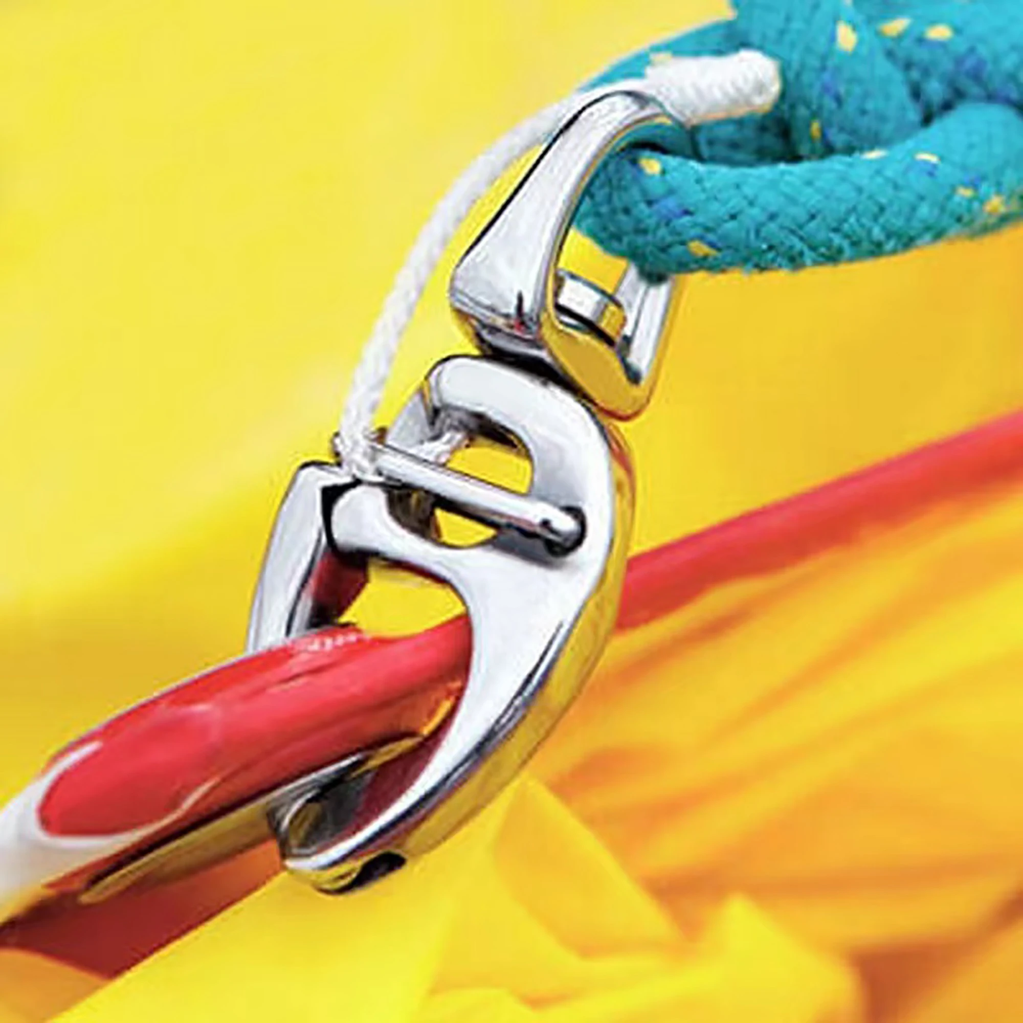 Moschettone Girevole In Acciaio Inox 316 Per Barche - Gancio A Scatto Rapido Per Vela, Spinnaker E Attrezzatura Nautica - Foto 5