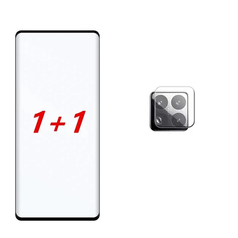 Premium Full Curved Tempered Glass Screen Protector with Camera Protection