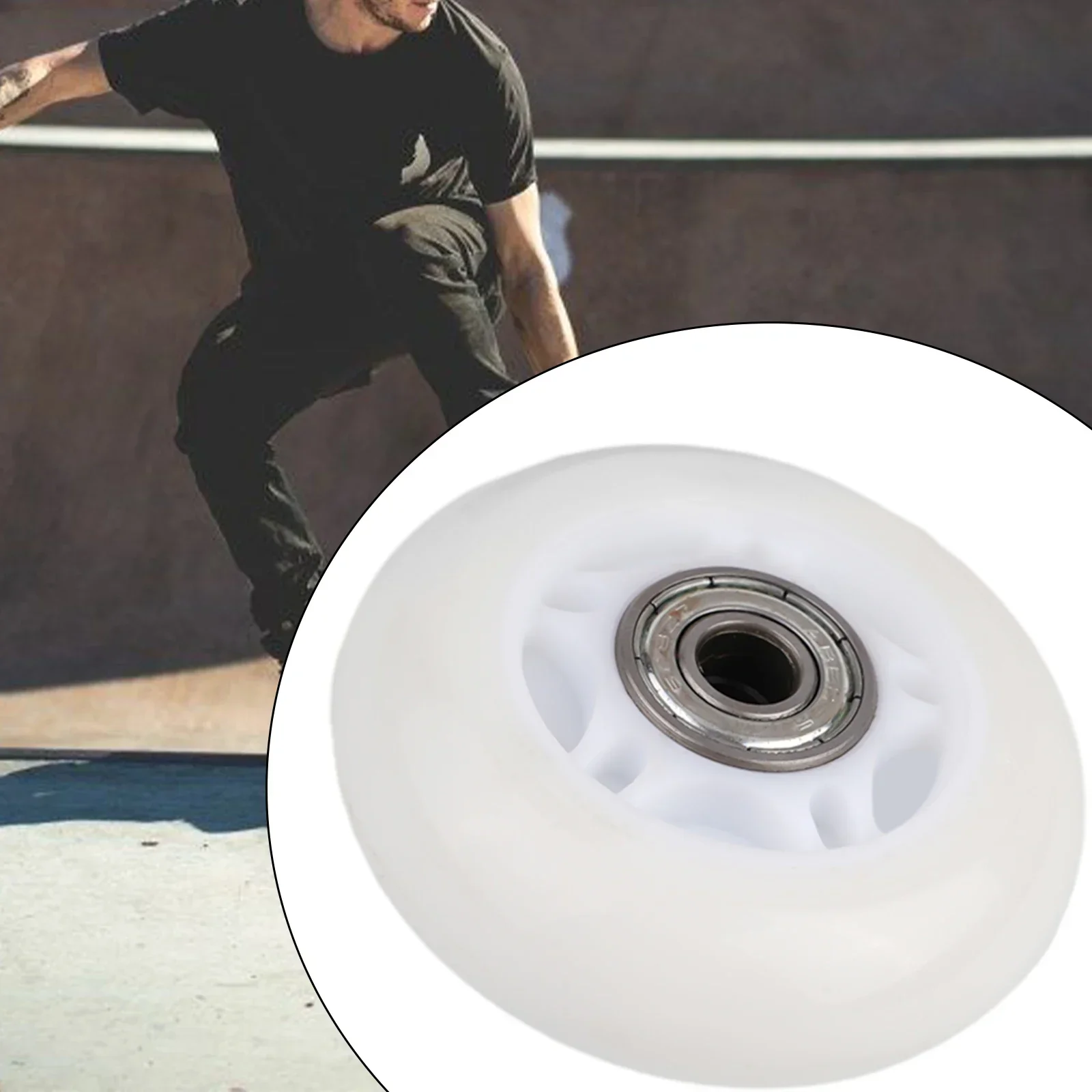 64mm 70mm 72mm Outdoor Inline-Hockey Skate Wheels With Bearing Glitter for Skates Roller Skates Luggage