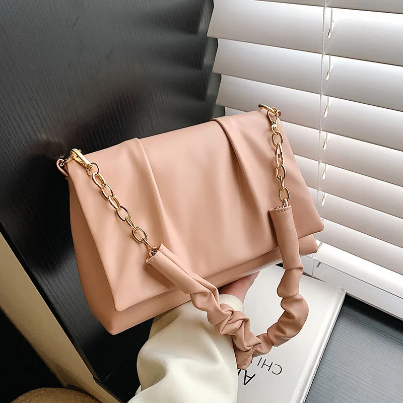 

High Quality Women Pu Leather Chain Shoulder Bag Designer Ladies Small Crossbody Bags for Women Casual Female New Messenger Bag