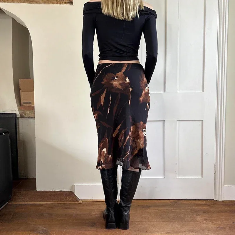 Рисунок 4 - Прямые юбки с цветочным принтом Y2K