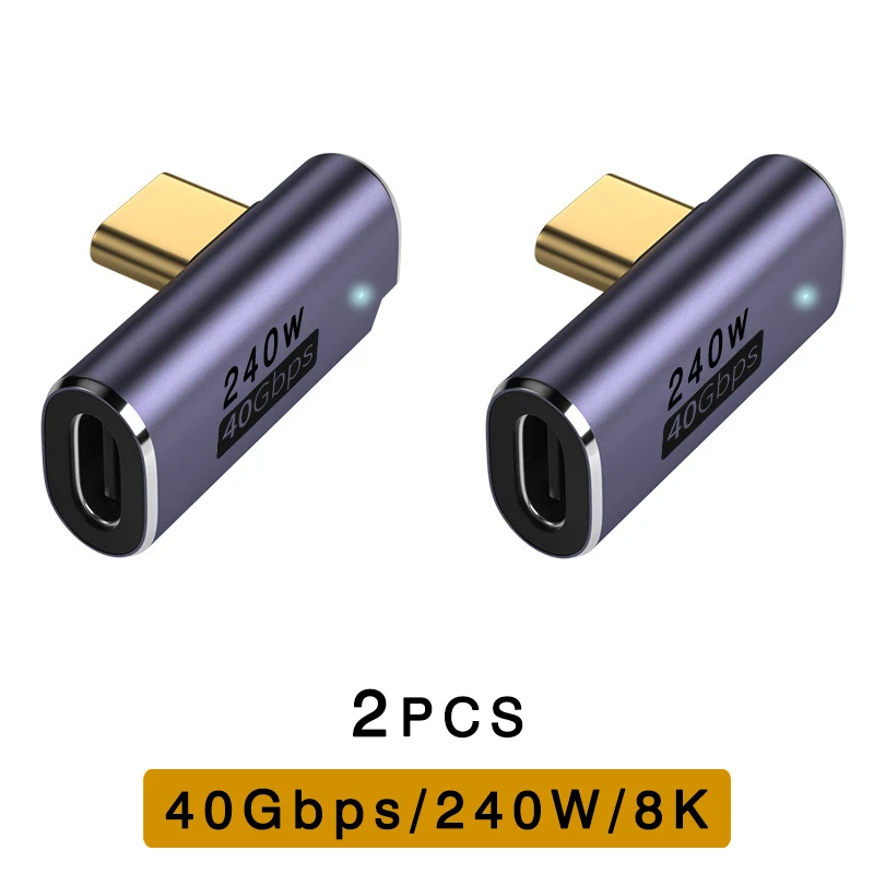 Enhanced USB4 Adapter - High-Speed Type C Male to Female Extension Converter