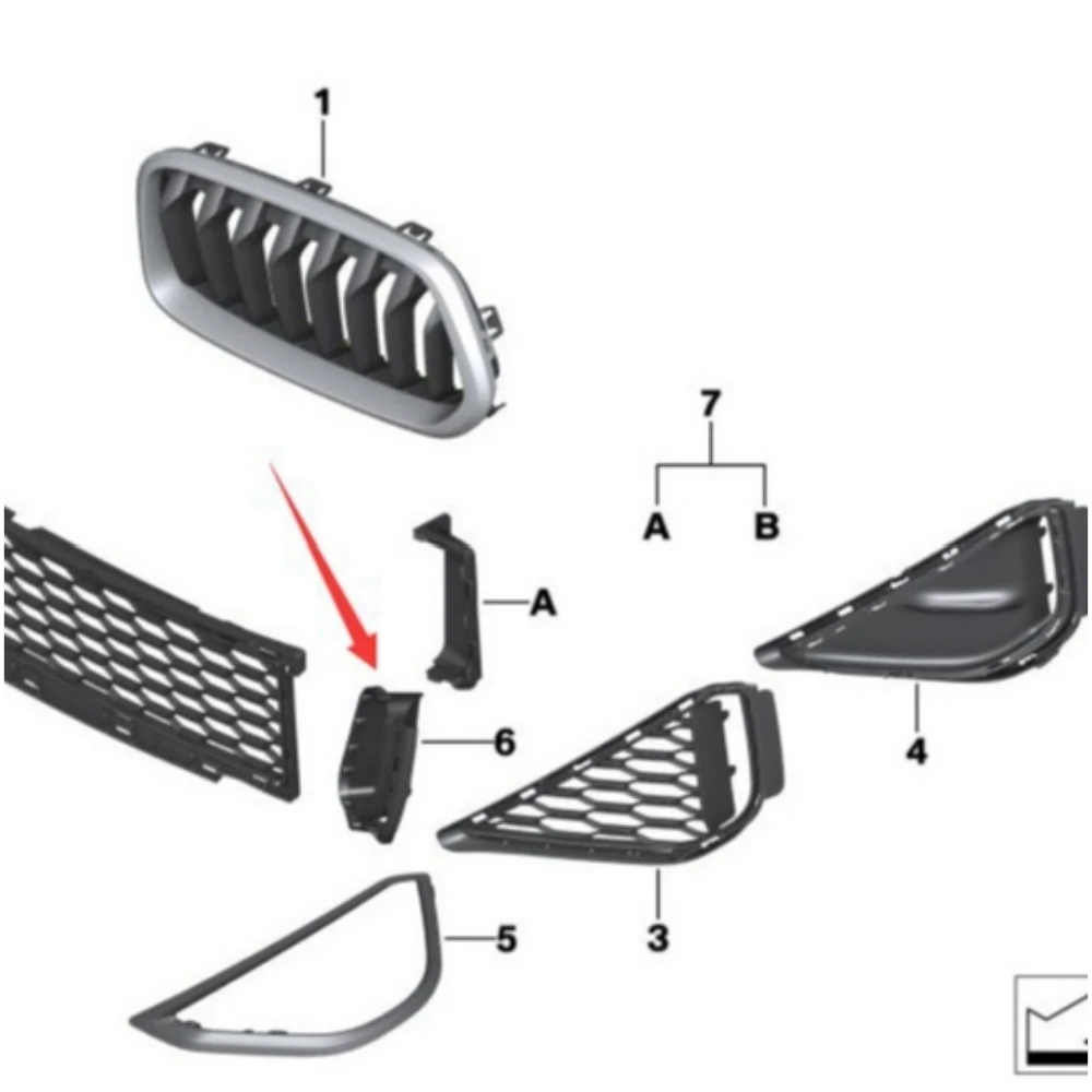 FRONT BUMPER VENT 51118070321 51118070322 For BMW X2 F39 -