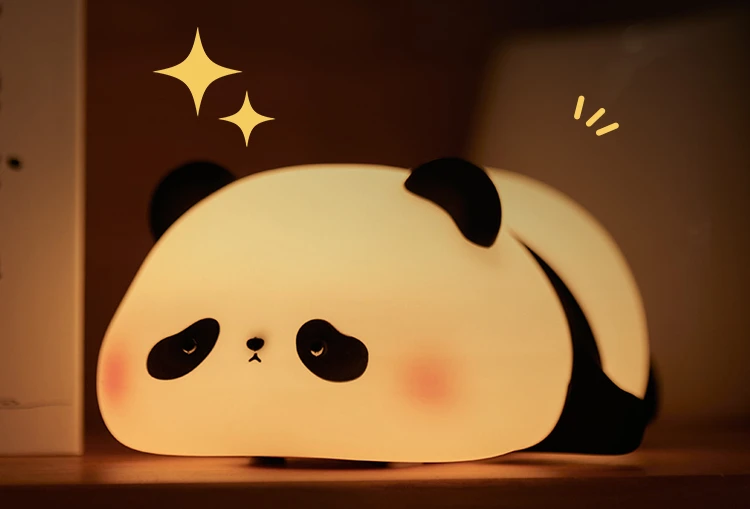 

Panda Night Light Bedroom Baby Feeding Sleep Light Bedside Atmosphere Kids Pat Light Birthday Gift