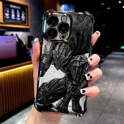 Cool Anime Berserk Plating Anti - Fall Airbag Phone Case - Samsung S22 Plus 5G (DDB - CC250923T1)