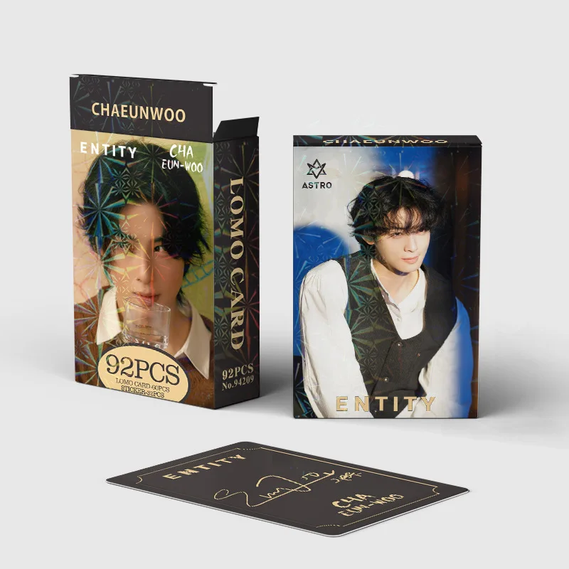 NEW  92pcs LOMO card Cha EunWoo double sided photo card