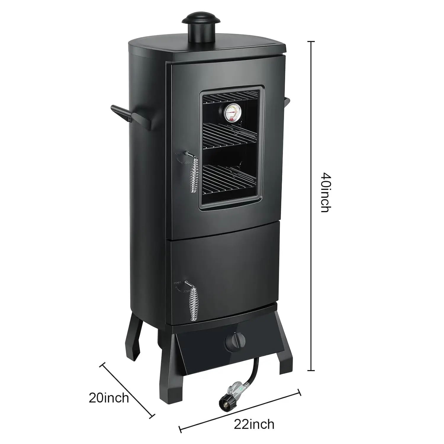 Vertical Propane Smoker Grill 5