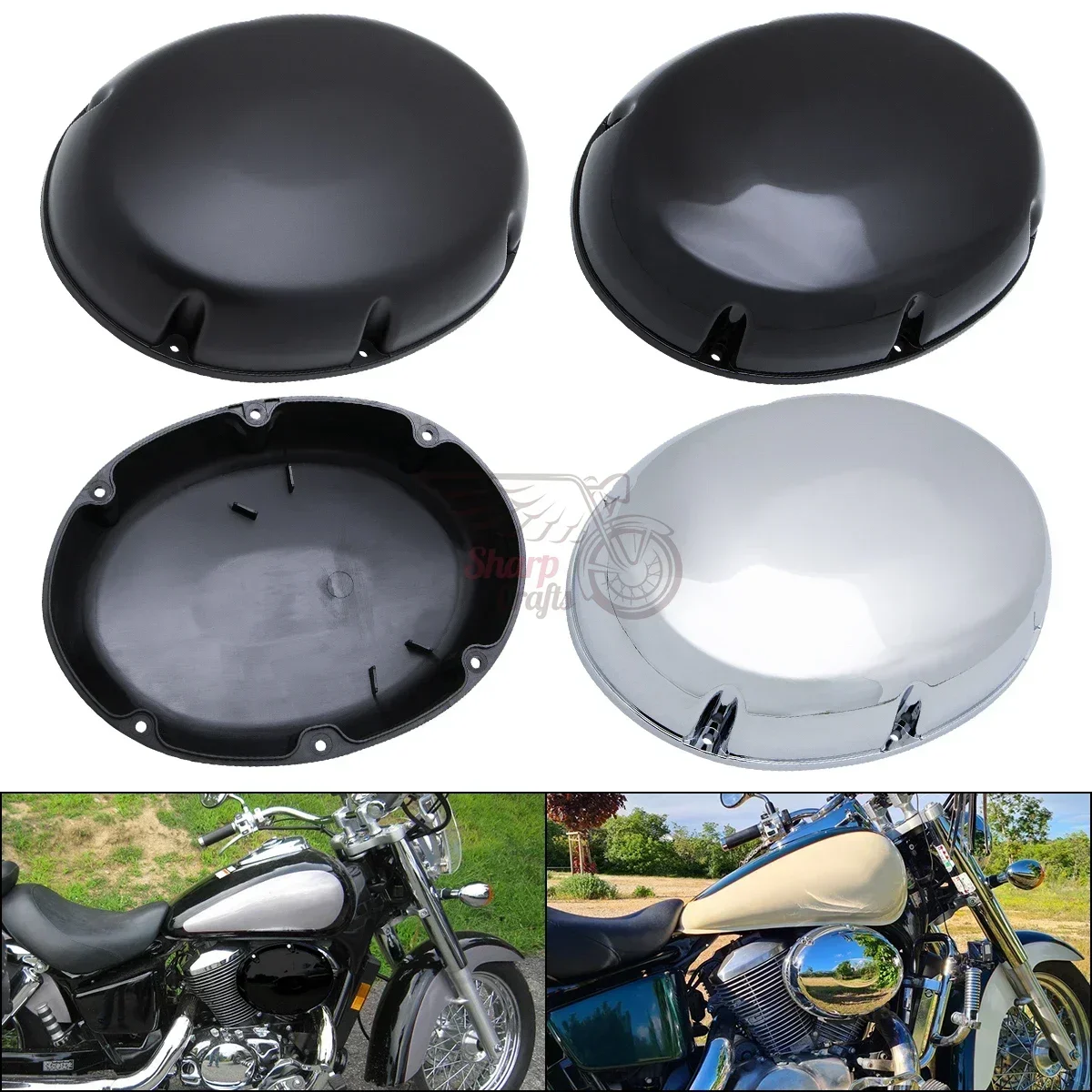 Motorcycle Accessories Chrome Air Cleaner Intake Case Cover Air