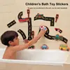 23 Pieces Bath Water Toy Sticky Wall City Traffic Car Road Rail Puzzle Vinyl 0-3Y 3-6Y 6-12Y 12+y 14+Y Bath Features 1
