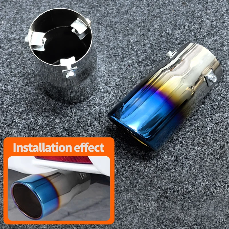 Exhaust Muffler Tip for Mazda 3 Qashqai Renault Clio 5 Car Tailpipe Decor Accessories