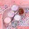 6pcs/set Body/Face/Eye Makeup Glitter Gel Star/Moon/Hexagon/Heart Nail Sequins Gel Loose Sequins Festival Makeup Decorations 2