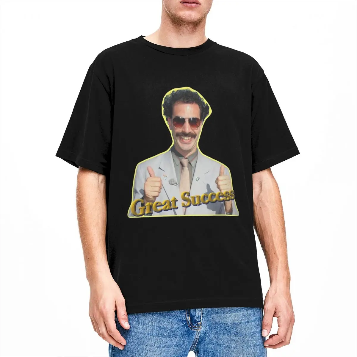 Borat Great Success Stuff T-Shirt Uomo Donna Film Divertente Divertente Maglietta In Puro Cotone Girocollo Manica Corta Panno Per Tutte Le Stagioni