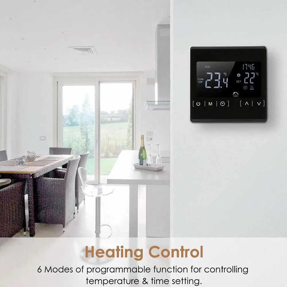 

Home Thermoregulator Warm Floor Thermostat For Electric Heating Temperature Controller Gas Boiler F9y6