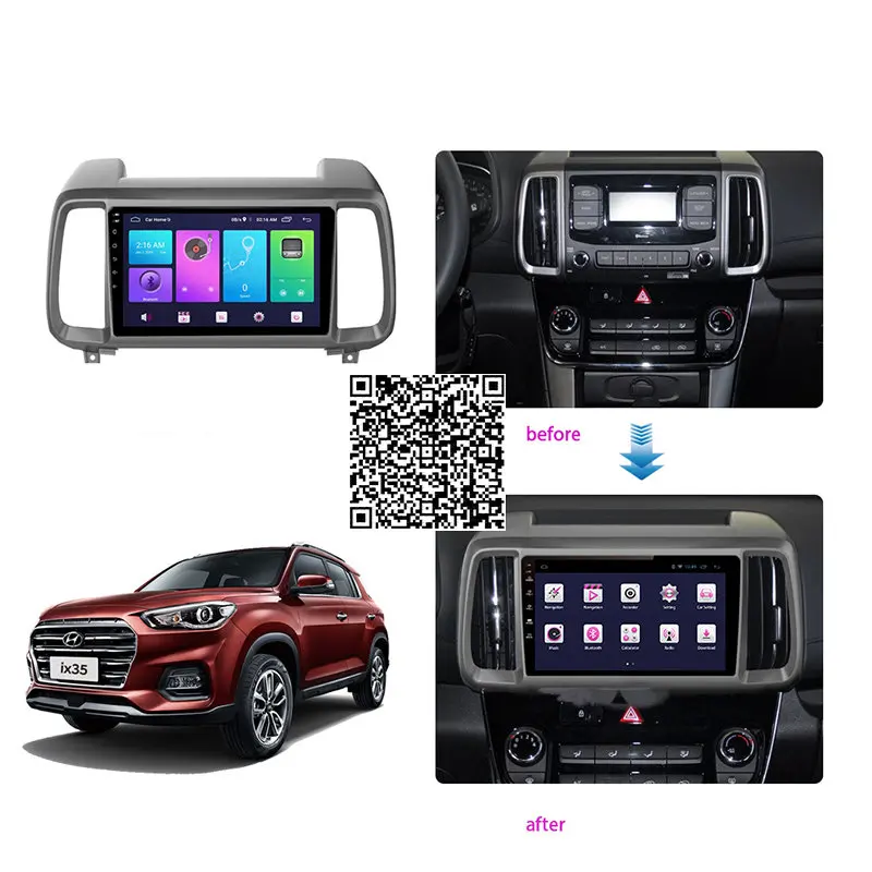 

4+64G Car Radio Stereo For Hyundai IX35 2018 Android Multimedia System GPS Navigation DVD Player