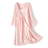 Robe de maternité pour hôpital chemise de nuit femmes enceintes vêtements de nuit d'allaitement pyjama déshabillé en dentelle Ropa Mujer Embarazada Premama costumes 5